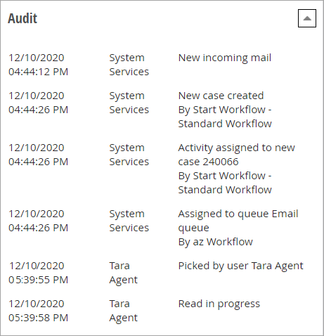 view audit details